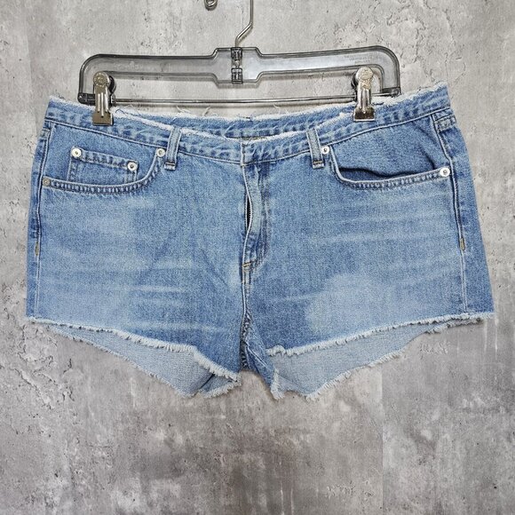 Rag & Bone Womens 30 Heathrow Cut Off Denim Mid Rise Jean Shorts W1907k273HEA - Picture 2 of 6